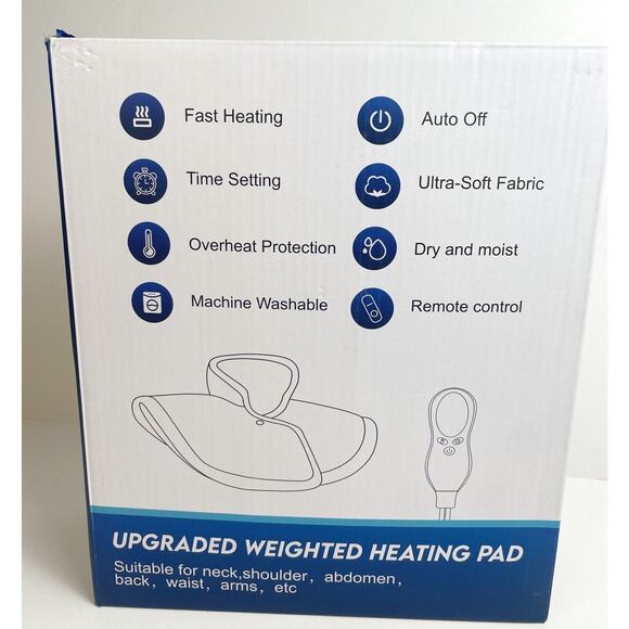 Heating Pad for Neck and Shoulders and Back - Weighted Heating Pad for Neck and - Picture 11 of 13